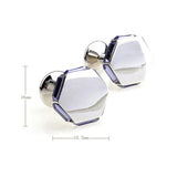 Crystal Zircon Cufflinks