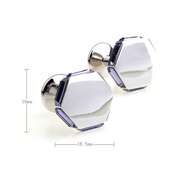 Crystal Zircon Cufflinks