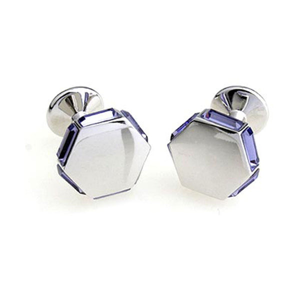 Crystal Zircon Cufflinks