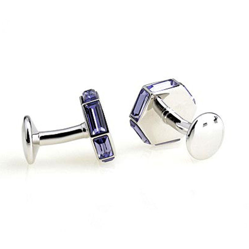 Crystal Zircon Cufflinks