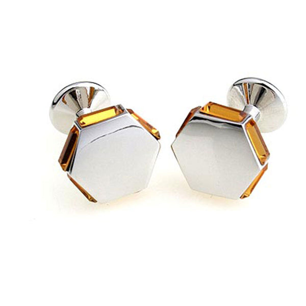 Crystal Zircon Cufflinks