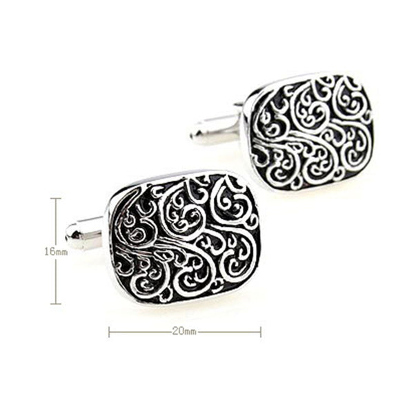 European & American Classical Grease Baking Paint Cufflinks