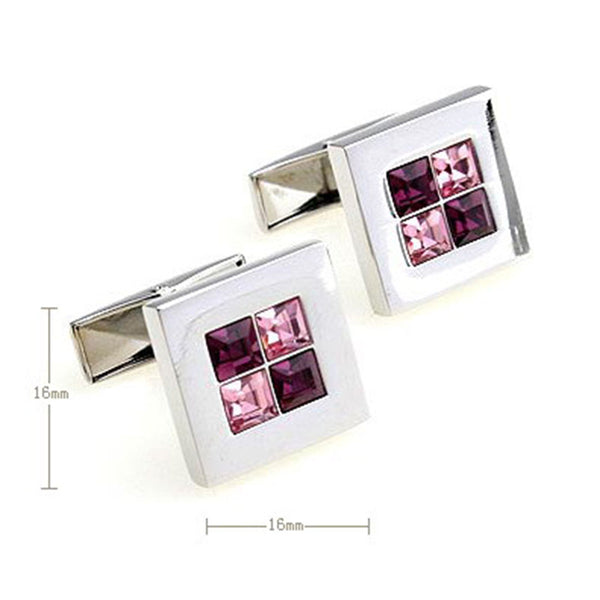 Crystal Zircon Cufflinks