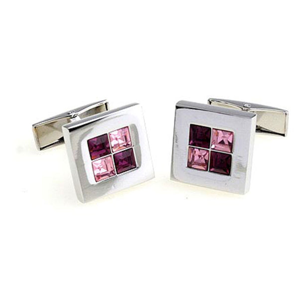 Crystal Zircon Cufflinks