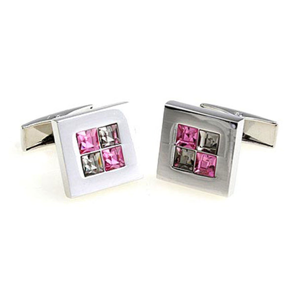 Crystal Zircon Cufflinks