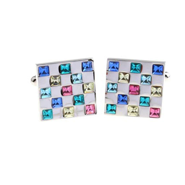 Crystal Zircon Cufflinks