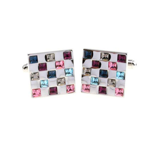 Crystal Zircon Cufflinks