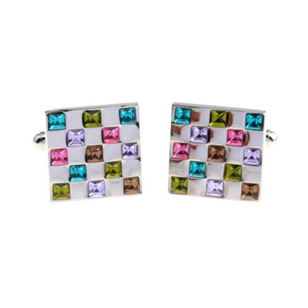 Crystal Zircon Cufflinks