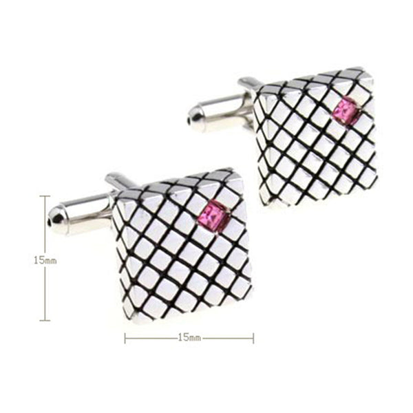 Crystal Zircon Cufflinks