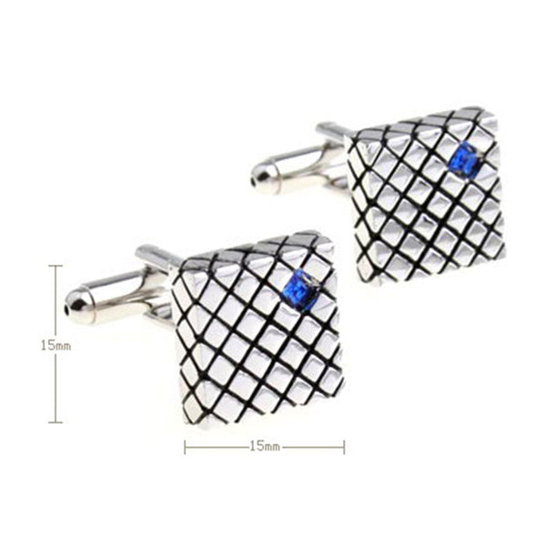 Crystal Zircon Cufflinks