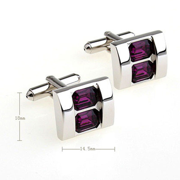 Crystal Zircon Cufflinks