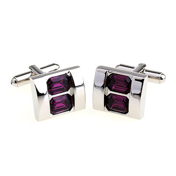 Crystal Zircon Cufflinks