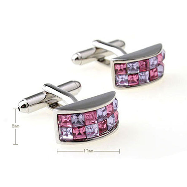 Crystal Zircon Cufflinks