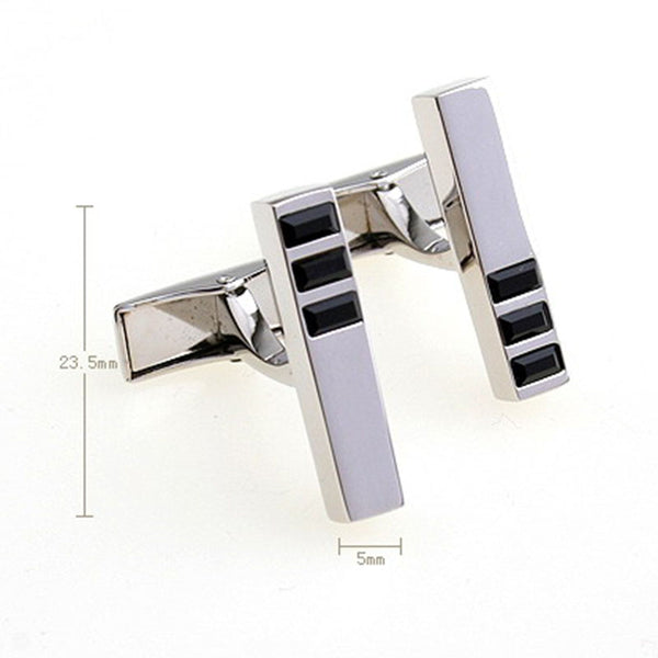 Crystal Zircon Cufflinks