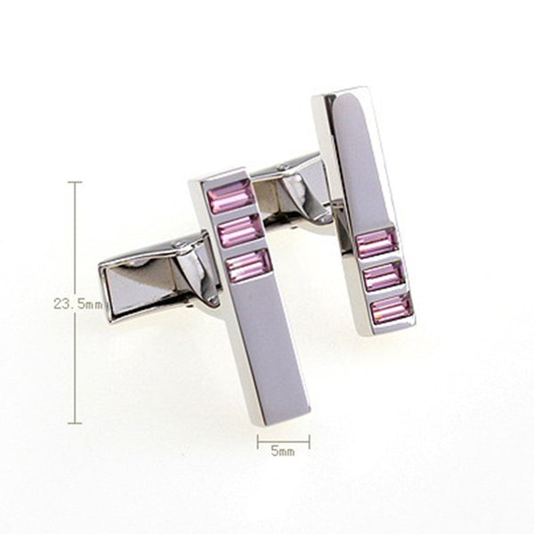 Crystal Zircon Cufflinks