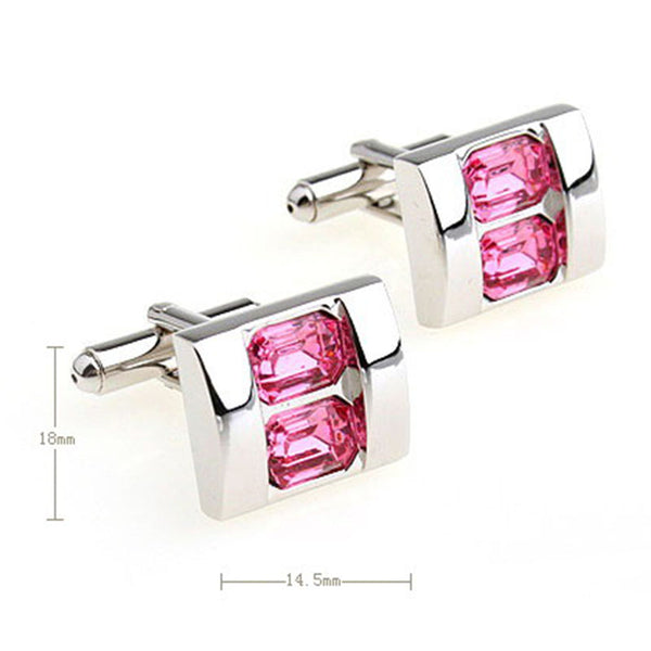 Crystal Zircon Cufflinks