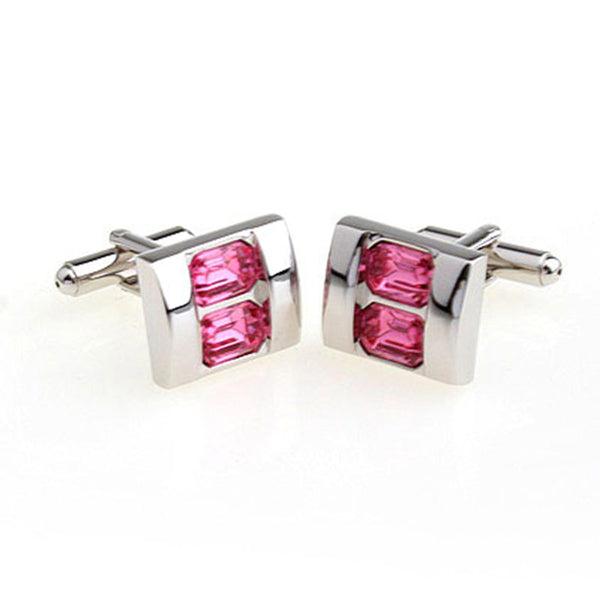 Crystal Zircon Cufflinks