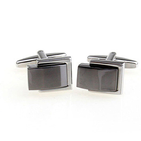 Plain Colour Metal Cufflinks