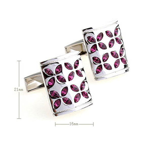 Crystal Zircon Cufflinks