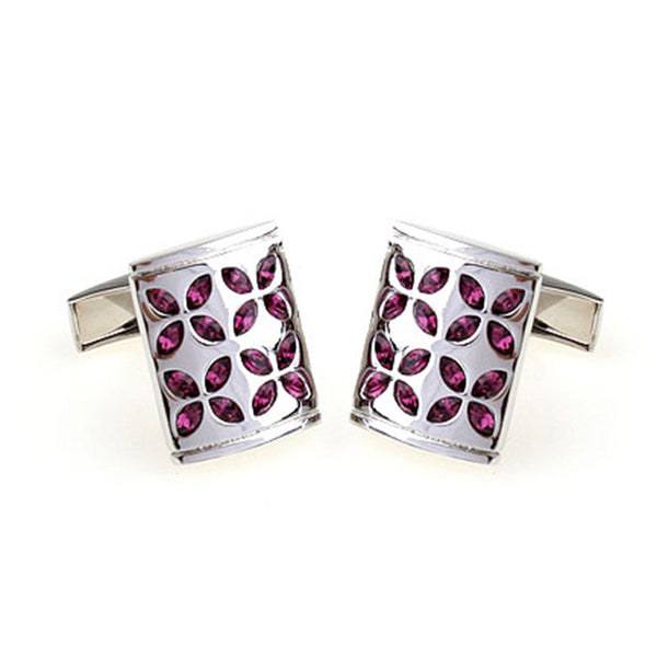 Crystal Zircon Cufflinks