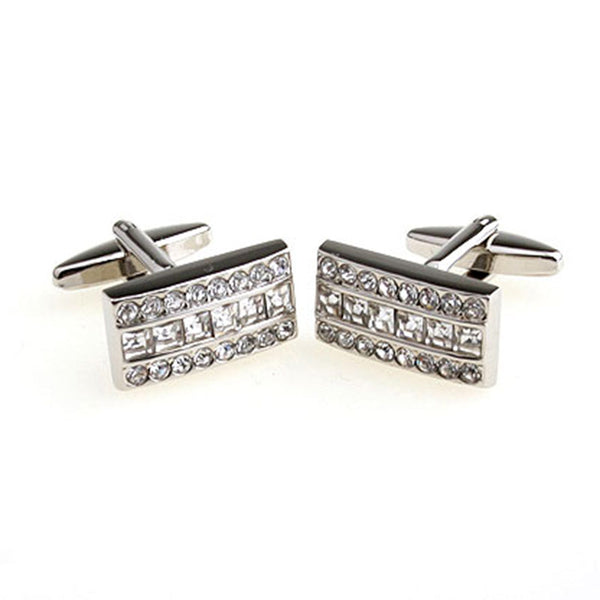 Crystal Zircon Cufflinks