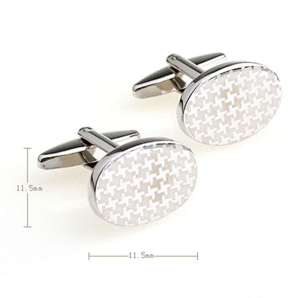 Plain Colour Metal Cufflinks