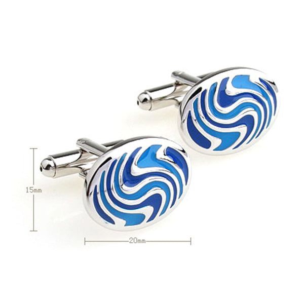 Enamel Dropping Glue Cufflinks