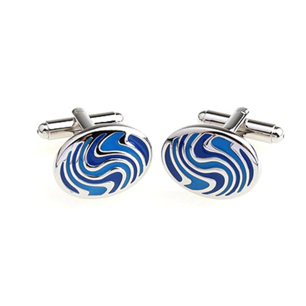 Enamel Dropping Glue Cufflinks