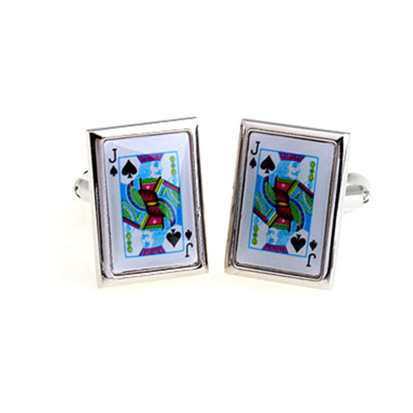 Movies Gambling Enamel Dropping Glue Cufflinks