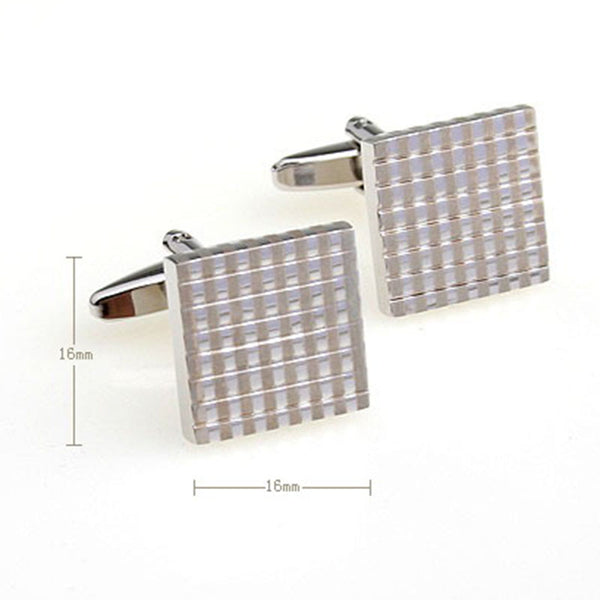 Plain Colour Metal Cufflinks