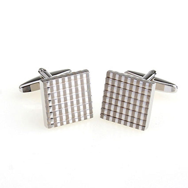 Plain Colour Metal Cufflinks