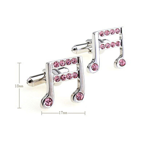 National Flag Music Crystal Zircon Cufflinks