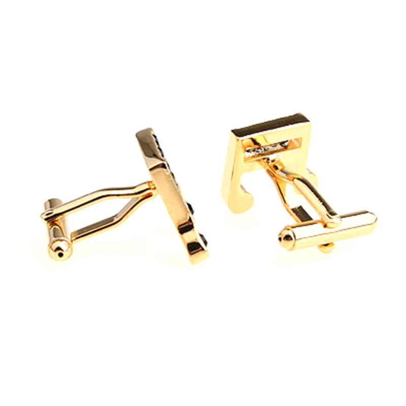 National Flag Music Crystal Zircon Cufflinks