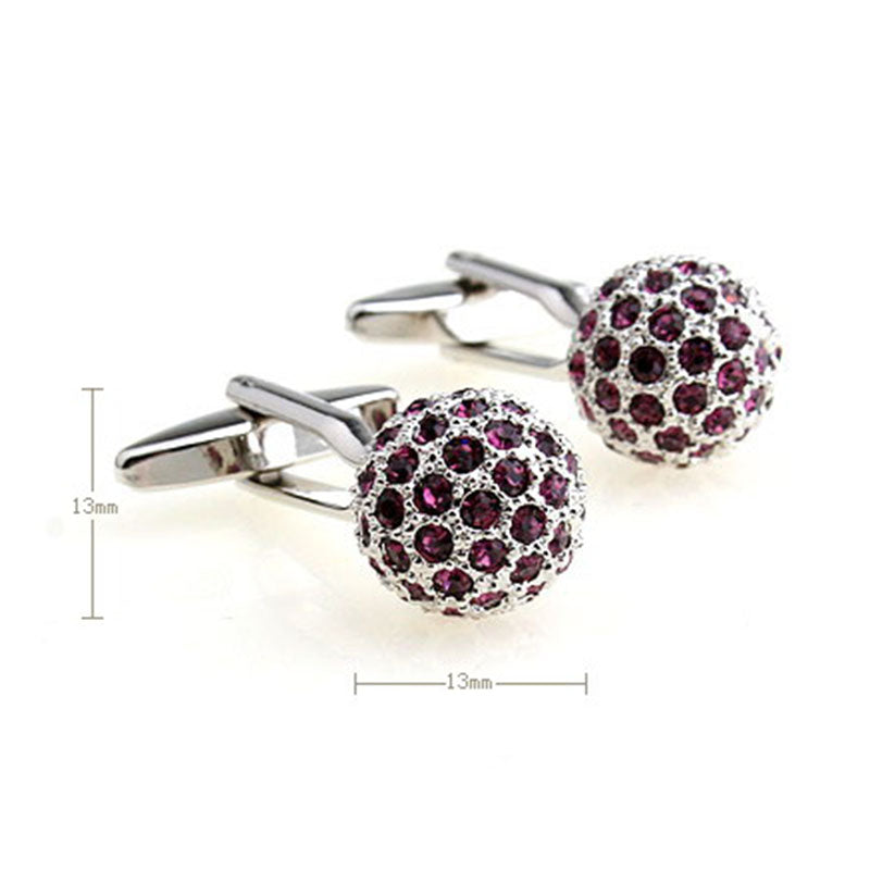 Crystal Zircon Cufflinks