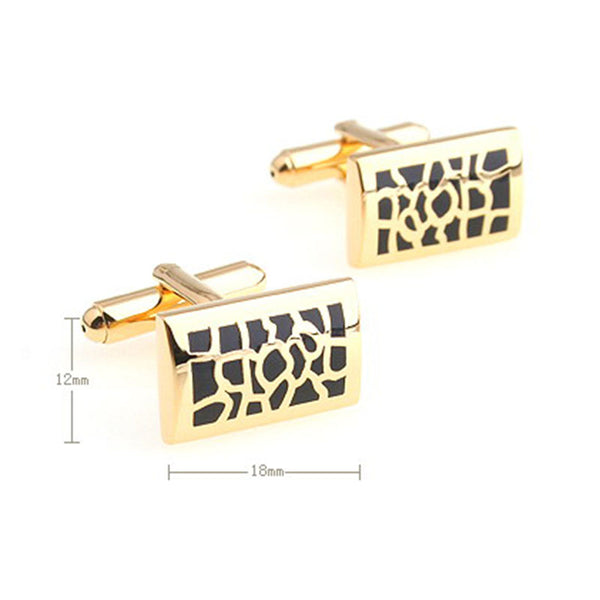 Enamel Dropping Glue Cufflinks