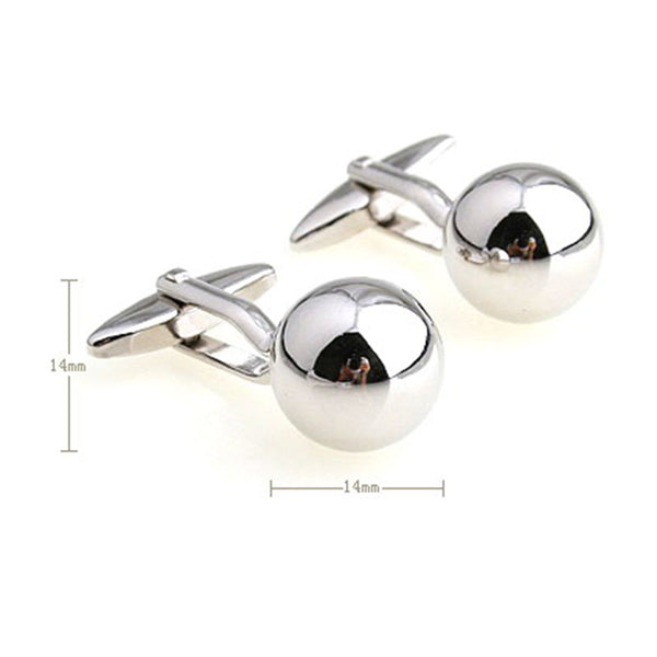 Plain Colour Metal Cufflinks