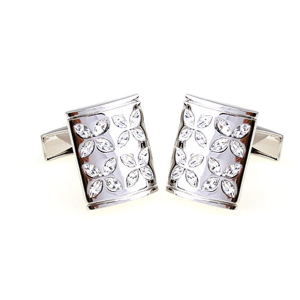 Crystal Zircon Cufflinks