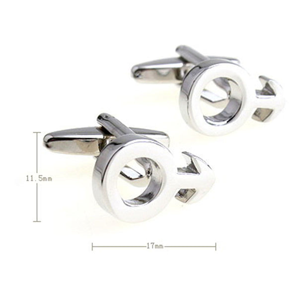 Plain Colour Metal Cufflinks