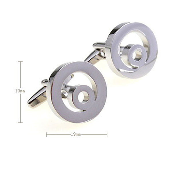 Plain Colour Metal Cufflinks