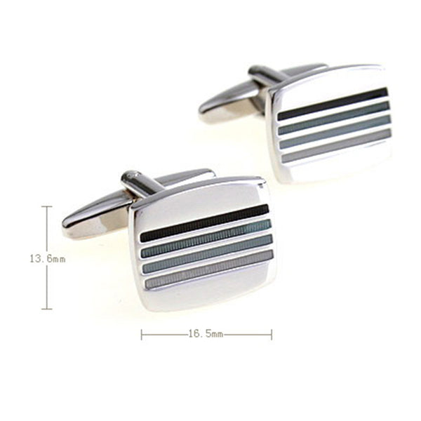 Enamel Dropping Glue Cufflinks