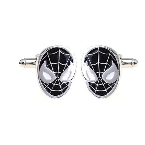 Interesting Skull Enamel Dropping Glue Cufflinks