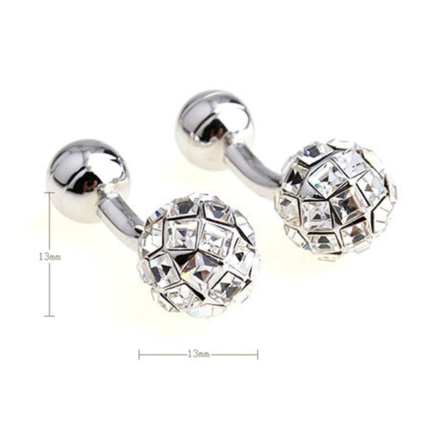 Crystal Zircon Cufflinks