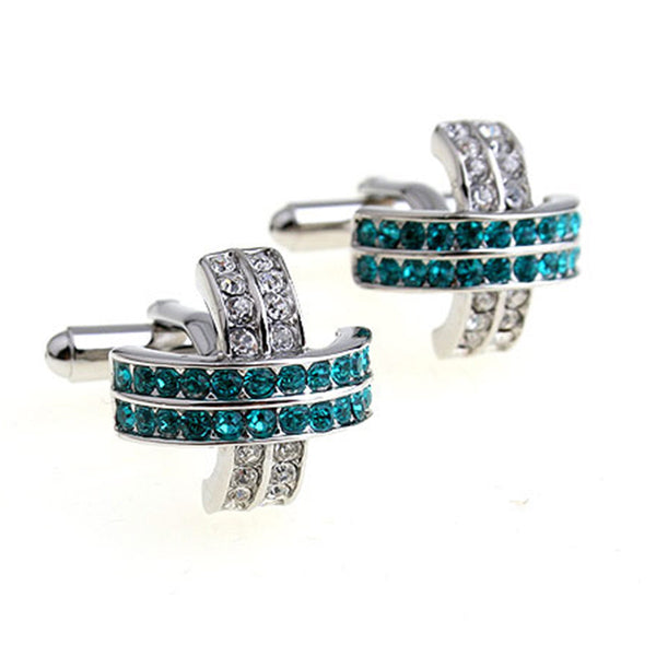 Crystal Zircon Cufflinks