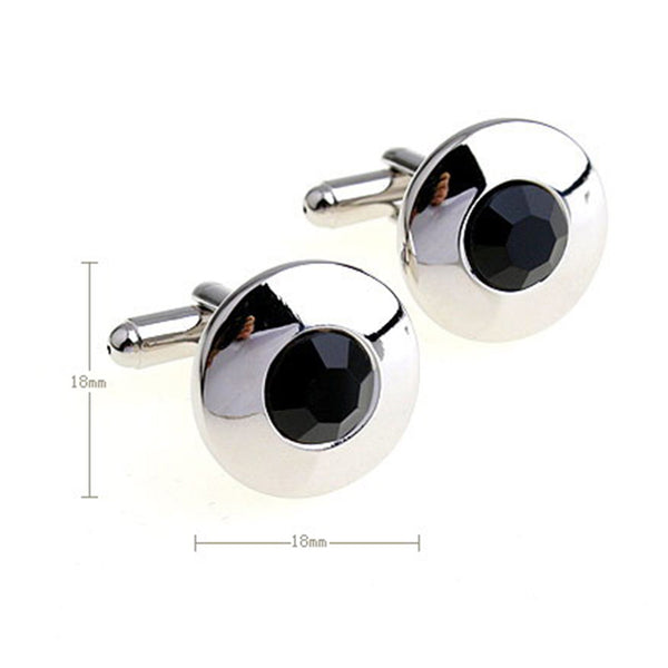 Crystal Zircon Cufflinks