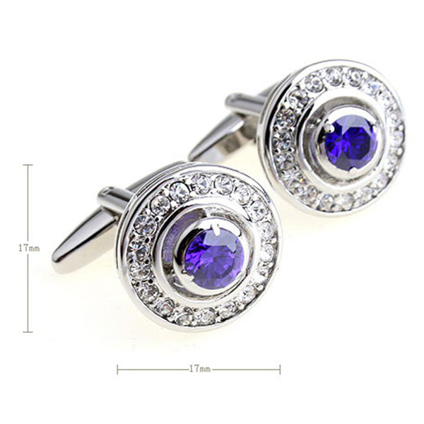 Crystal Zircon Cufflinks