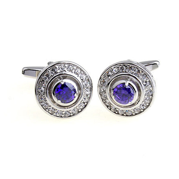 Crystal Zircon Cufflinks