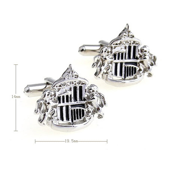 Cartoon Anime Enamel Dropping Glue Cufflinks