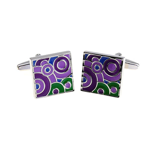 Enamel Dropping Glue Cufflinks