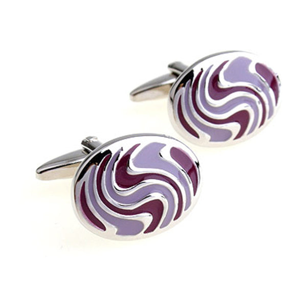 Enamel Dropping Glue Cufflinks