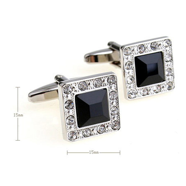 Crystal Zircon Cufflinks